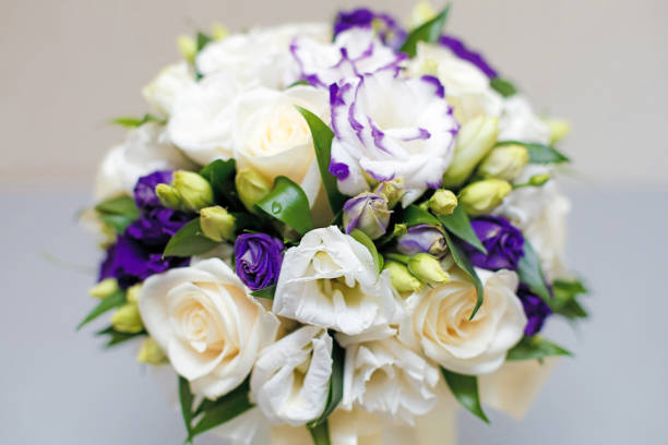 istock Close up of beautiful wedding bouquet 645906998