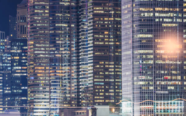 istock modern business buildings in financial district 645911452