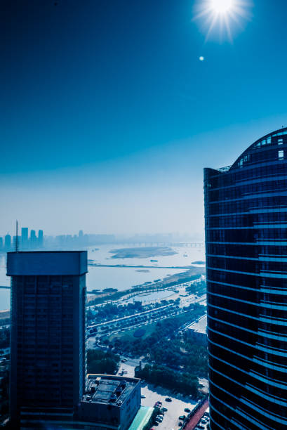 istock modern business buildings in financial district 645929964