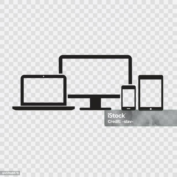 Icône Média De Vecteur Vecteurs libres de droits et plus d'images vectorielles de Icône - Icône, Tablette numérique, PC