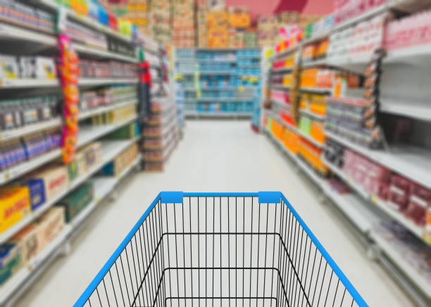 istock store with trolley in department store background 645971256