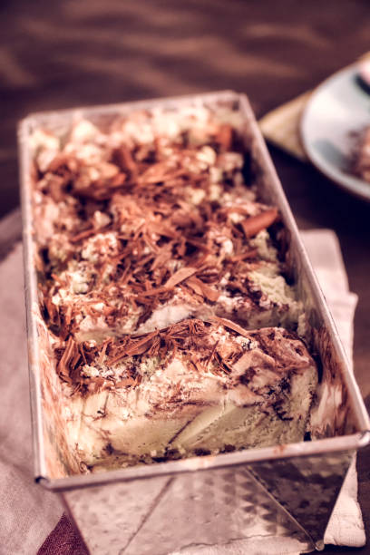 istock Delicious Pistachio Chocolate Ice Cream Dessert 645985232