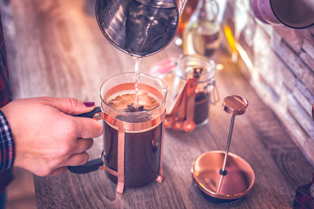 istock Preparing of Coffee with Coffee Maker 645985902