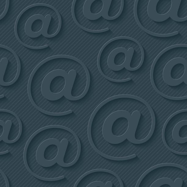 символы электронной почты нейтральный бесшовный узор обоев. - e mail technology @ backgrounds stock illustrations