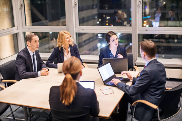 istock Team of professional in office meeting 646031800