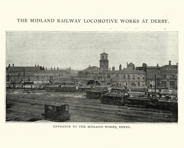 istock Midland railway locomotive works at Derby, 1892 646040694