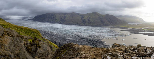 istock Skaftafellsjokull glacier in Iceland panorama 646040886