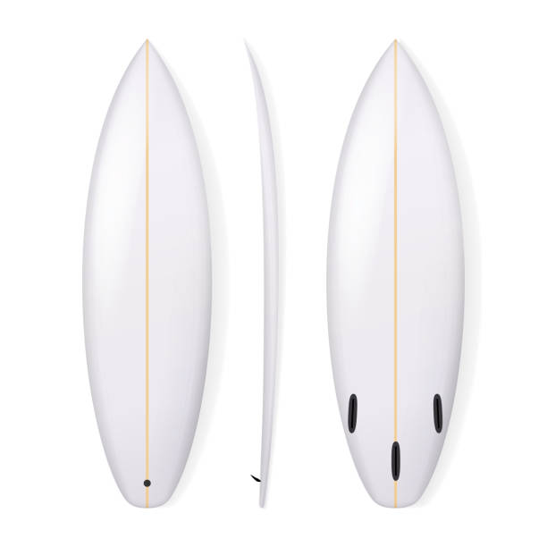 istock Realistic Surfboard Vector. Blank Of Surfing Board Isolated On White Background 646051642