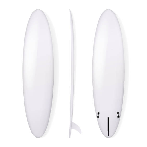 istock Realistic Surfboard Vector. Blank Of Surfing Board Isolated On White Background 646054888