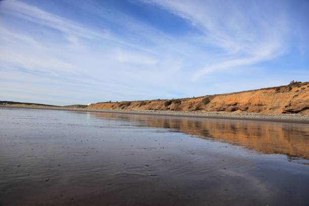 istock Mavillette beach at low tide, sand, Nova Scotia Canada 646057818