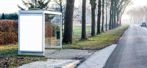 istock outdoor kiosk at bus stop 646062212