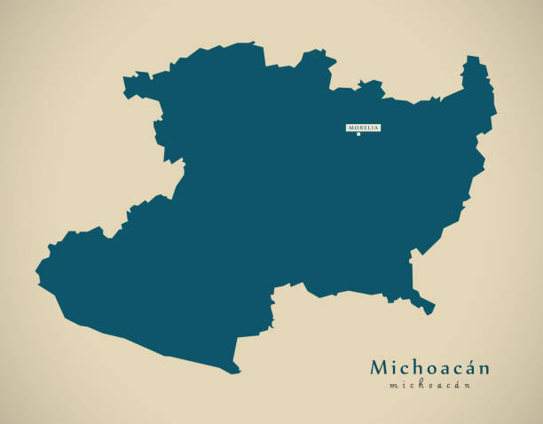 Ilustración de Mapa Moderno Ilustración De Michoacan México Mx y más  Vectores Libres de Derechos de Estado de Michoacán - Estado de Michoacán,  Mapa, Cartografía - iStock