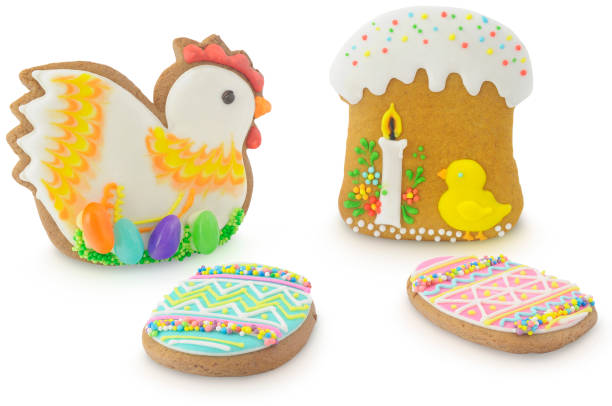 Easter multicoloured spice-cakes