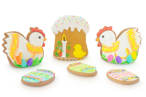 Easter multicoloured spice-cakes