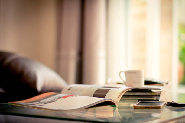 istock stacking magazine place on table in living room 646088172
