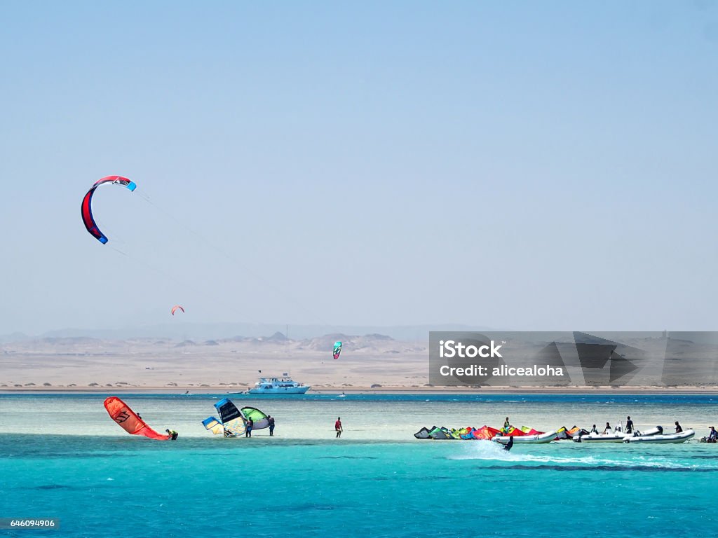 Kitesurf camp High resolution photo Hurghada Stock Photo