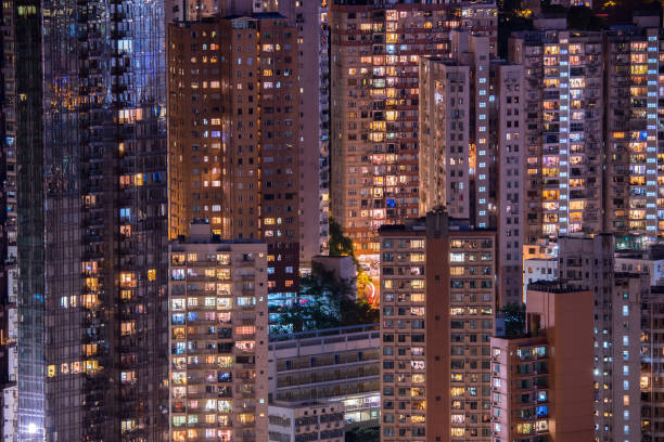 istock Top view from The lion rock park 646101698