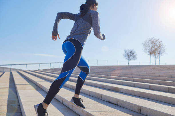 istock Running and exercising in urban city. 646102406