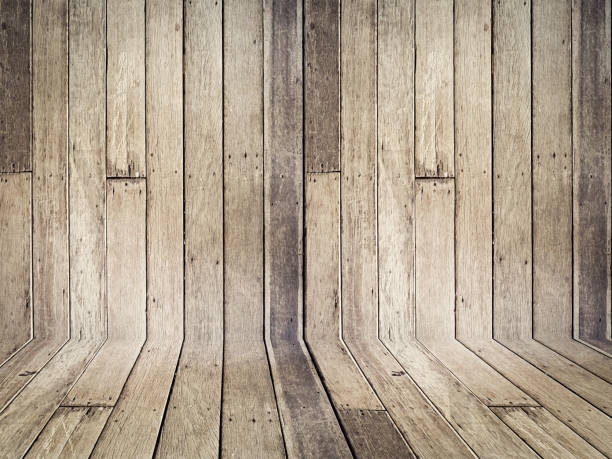 istock Old wood background perspective vintage texture with space 646102908