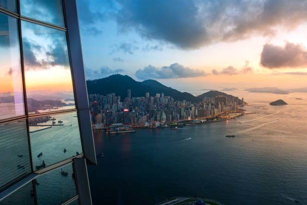 istock Cityscape from top view of sky100 building 646108638