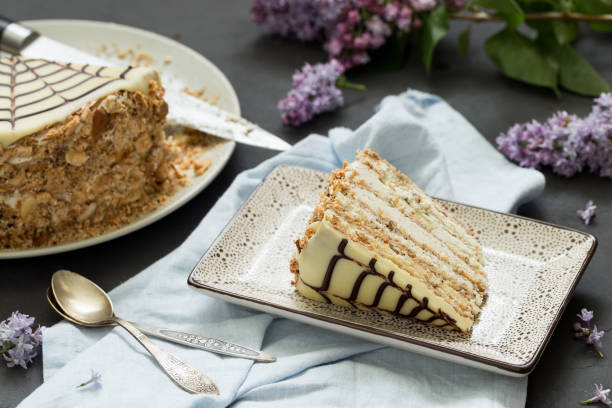 istock Homemade esterhazy torte (cake) 646109196