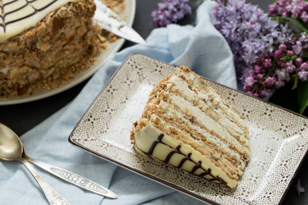 istock Homemade esterhazy torte (cake) 646109198