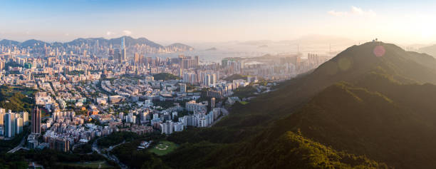 istock Top view from The lion rock park. 646128272