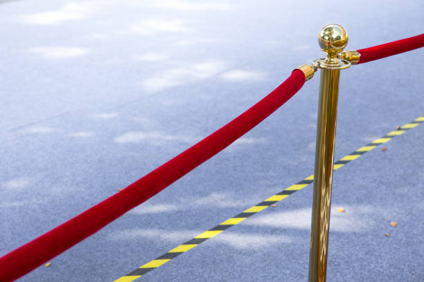 istock elegance luxury protection line for exclusive vip access in super star event. 646131218