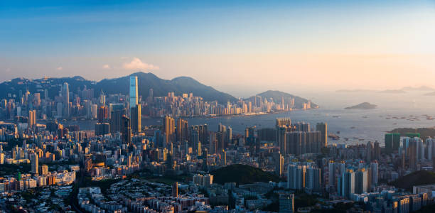 istock Top view from The lion rock park. 646133058