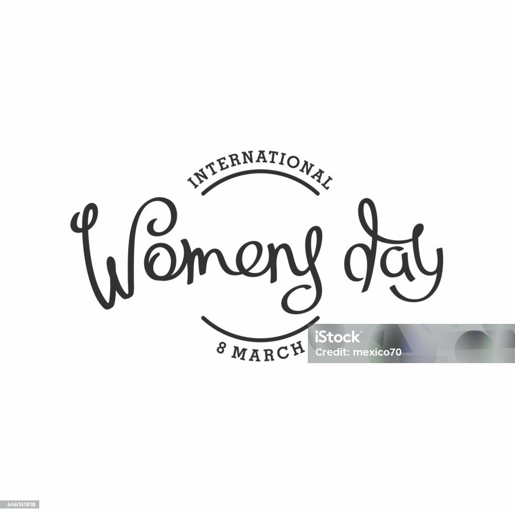 8 March Message Happy International Womens Day 8th March Stock Illustration - Download ...