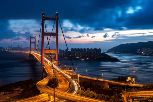 istock Tsing Ma Bridge in Hong Kong 646159094
