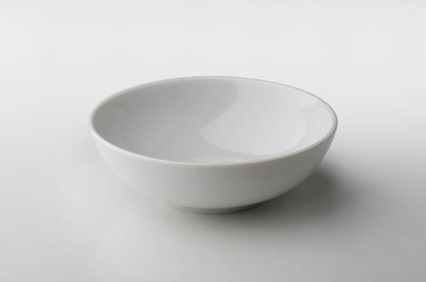 istock Round Bowl in white porcelain 646159360