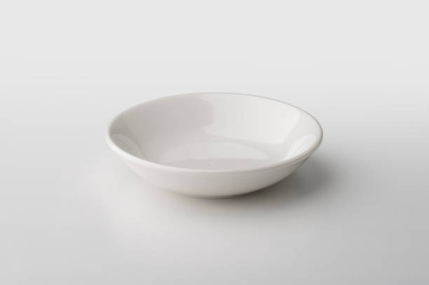 istock Round Bowl in white porcelain 646164360