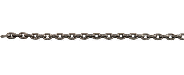 steel-wire chain, isolated steel-wire chain, on white background; isolated chain object photos stock pictures, royalty-free photos & images
