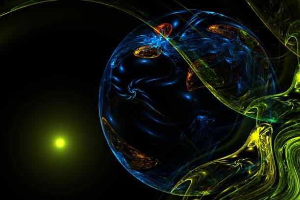 istock abstract fractal image of unknown blue planet 646167904