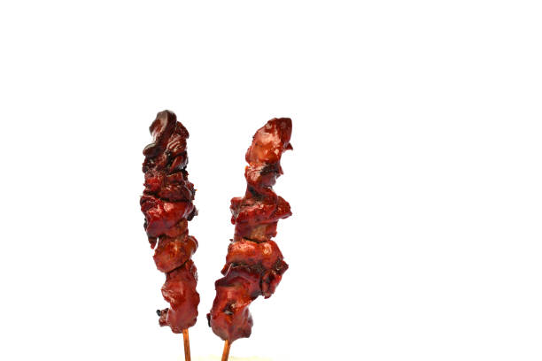 istock stick skewer grilled liver isolated on white background 646167950