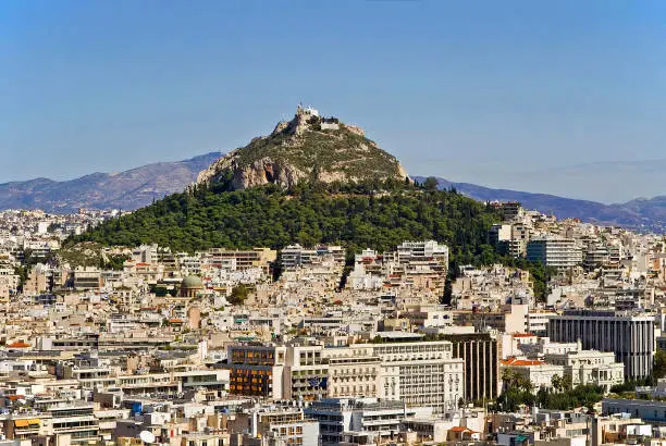 Mount Lycabettus in Athens, Greece