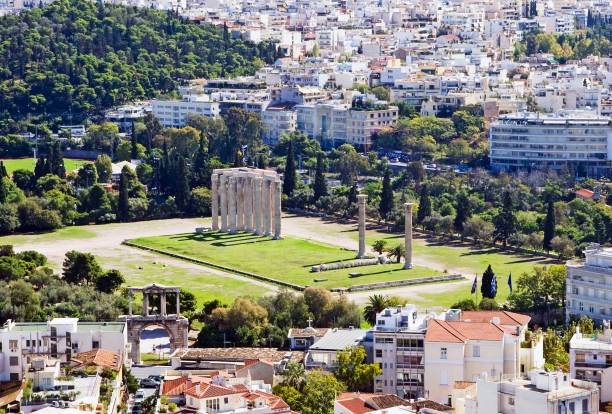 istock View from Acropolis on columns of Zeus Temple in Athens 646175868