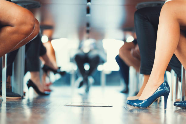Under the table shot at business meeting-