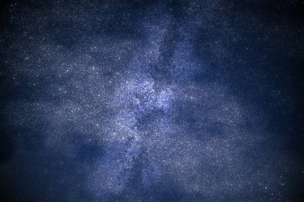 istock Illustration of night sky. Universe and outer space background. 646178960