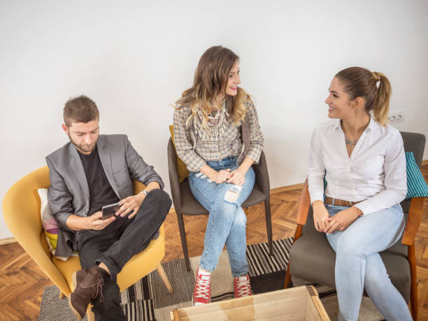Young business team in their modern office.
