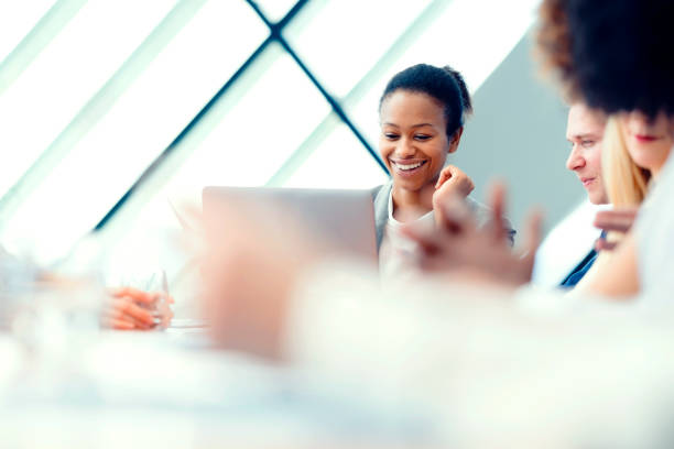 istock Businessman people at office meeting 646182418