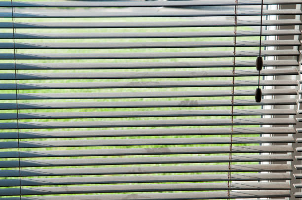 istock View out of a residential home window 646186294