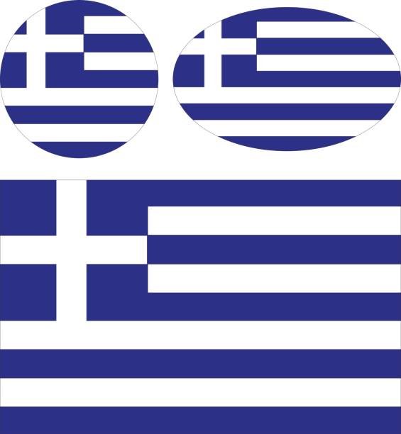 Greece flags vector illustration of Greece flags шмель с цветочною пыльцой stock illustrations