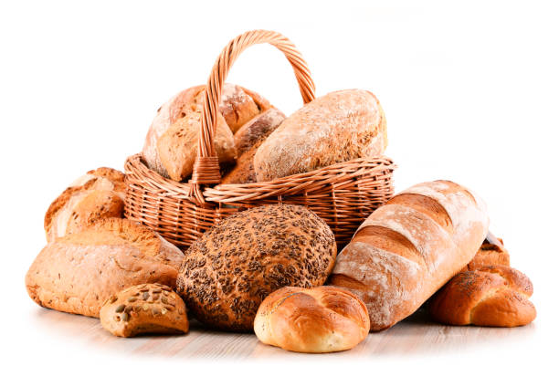 istock Variety of baking products isolated on white 646193306
