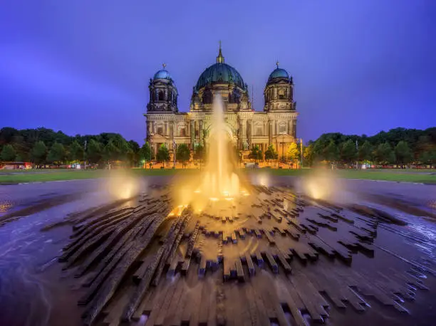 Morning view of Berlin Cathedral, Berliner Dom , Germany
