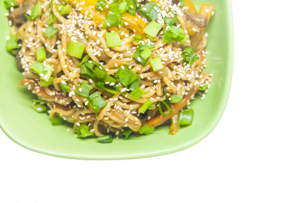 istock Asian noodles with vegetables 646199562