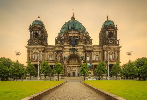 Morning view of Berlin Cathedral, Berliner Dom , Germany