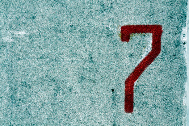 istock Number seven on grungy cement wall 646200268