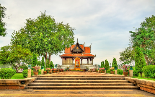 Pavilion in Santi Chai Prakan Park - Bangkok, Thailand